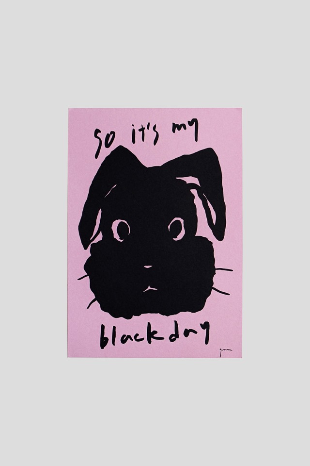 A2 Poster-Black Bunny